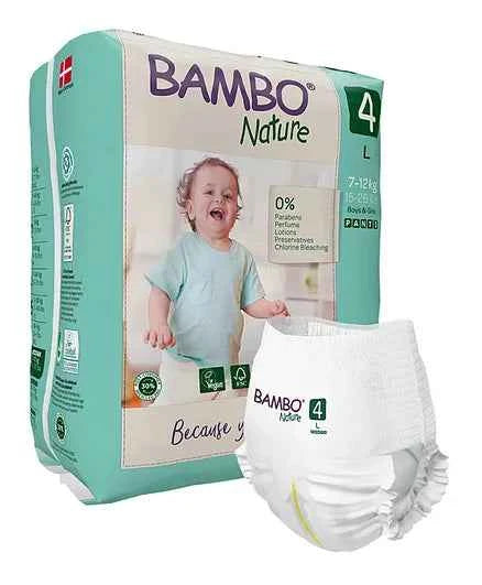 BAMBO NATURE PREMIUM BABY DIAPER PANT STYLE LARGE 20'S (7-12KG)`