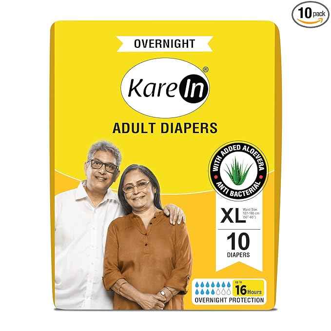 KAREIN OVERNIGHT ADULT STICKING TYPE DIAPERS XL (PACK OF 3)