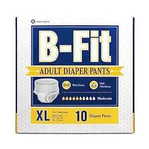 B-FIT ADLT DIAPER PANT TYPE XL 10`S - PACK OF 3