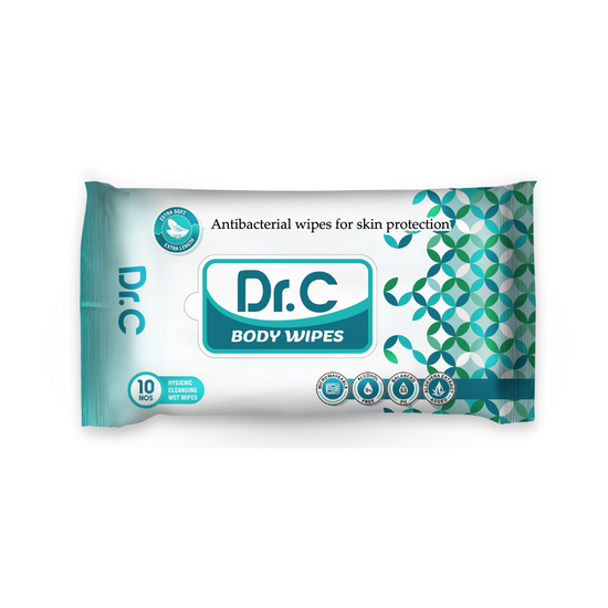 DR.C BODY WIPES - PACK OF 3