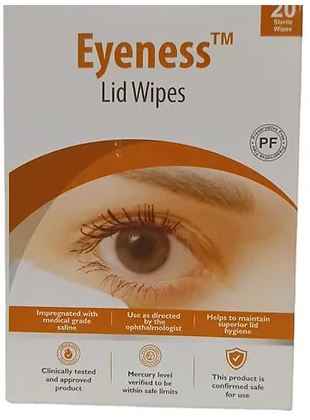 Eyeness Lid Wipes - PACK OF 2 (40 STERILE WIPES)