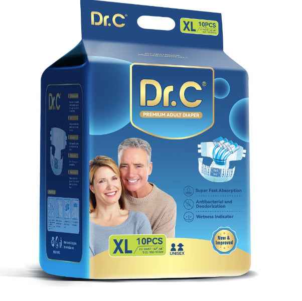 DR.C ADULT DIAPER STICKING TYPE XL10`S - PACK OF 3